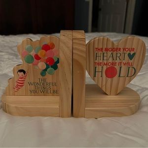 The Wonderful Things You Will Be Wooden Bookends